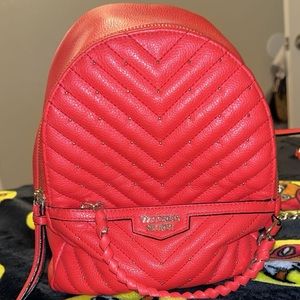 Red mini backpack